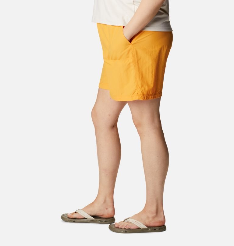 Women's Columbia Sandy River Shorts Mango | Plus Size CA-C01A5
